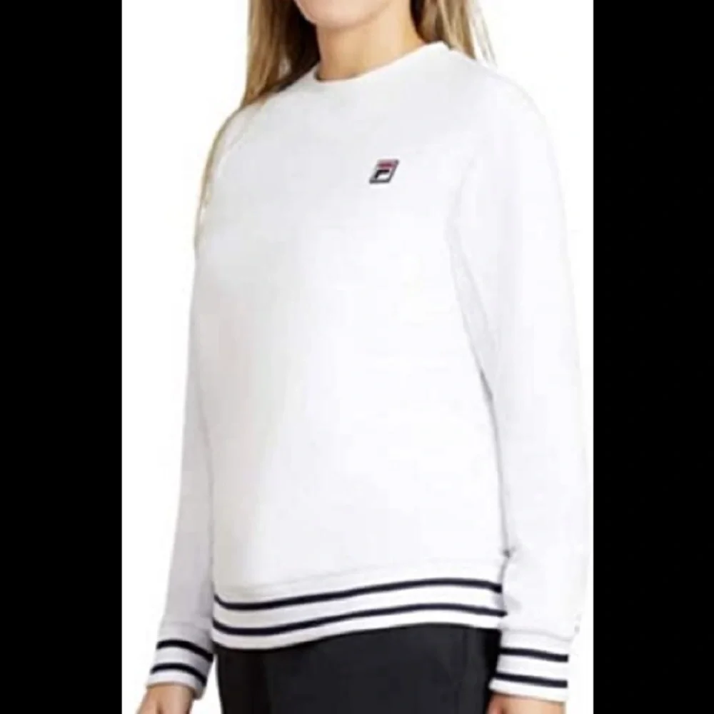 FILA White Crewneck Athletic Sweatshirt Size XL